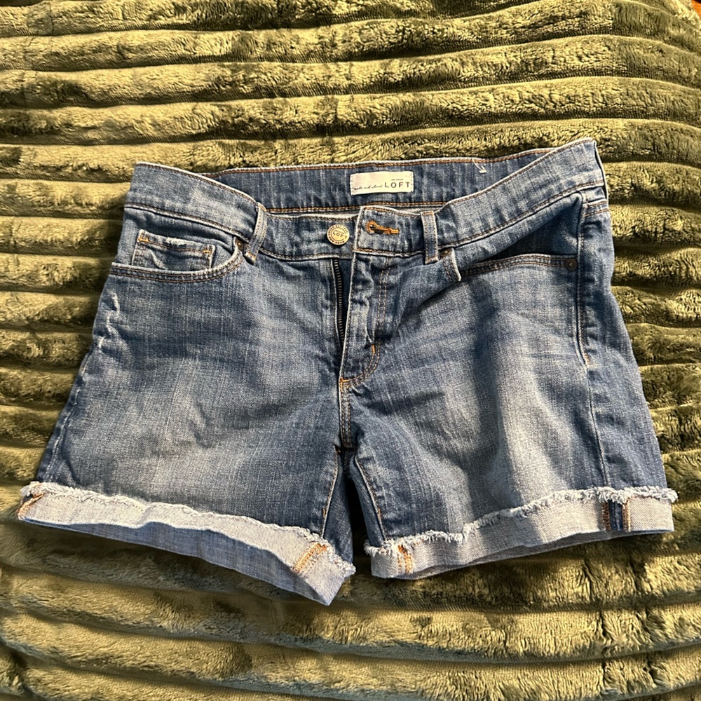 LOFT Classic Blue Jean Shorts